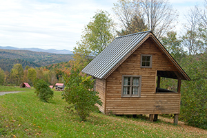 Cabin and view